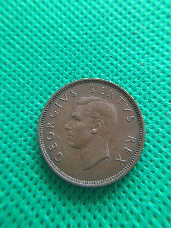 SOUTH AFRICA 1952 HALF PENNY