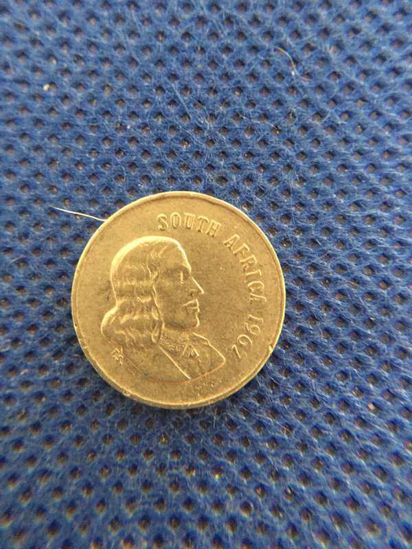 SOUTH AFRICA - 5c COINS  X 2 - JAN VAN RIEBEECK - 1965 1967 BOTH ENGLISH