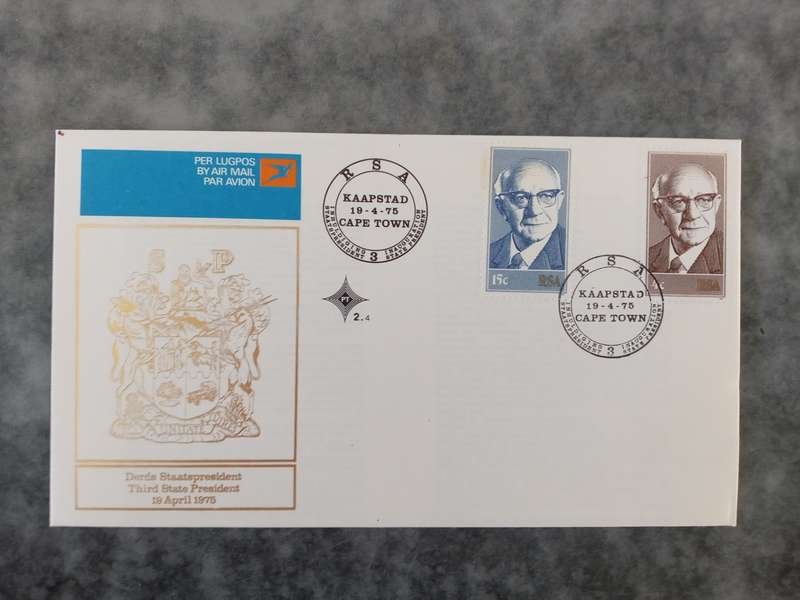 THIRD STATE PRESIDENT DIEDERICHS FIRST DAY COVER - 1975