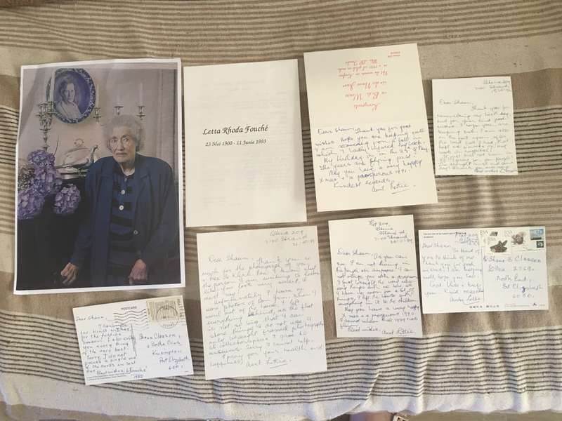 LOT OF  MATTER OF FORMER PRESIDENT WIFE  - LETTA RHODA FOUCHE 1900-1993 AND BURIEL PROGRAMME