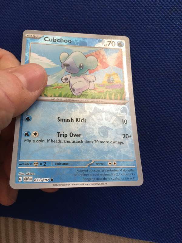 POKEMON TRADING CARD - FOIL CARD / SHINY - CUBCHOO