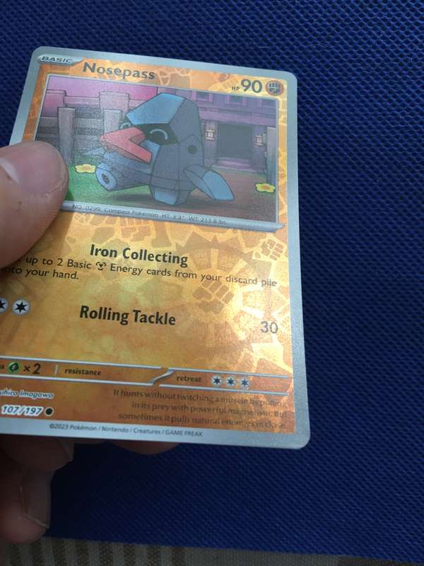 POKEMON TRADING CARD - FOIL CARD / SHINY CARD - NOSEPASS