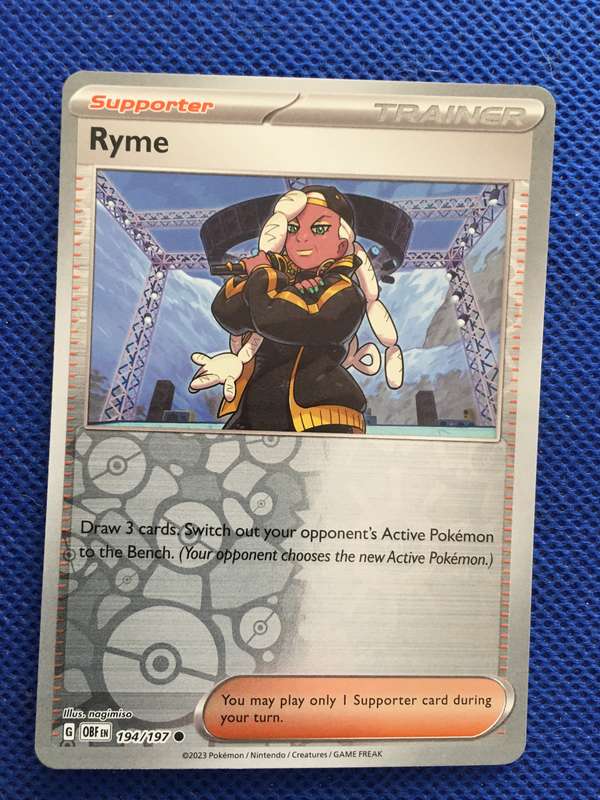 POKEMON TRADING CARD - SHINY CARD / FOIL CARD - RYME