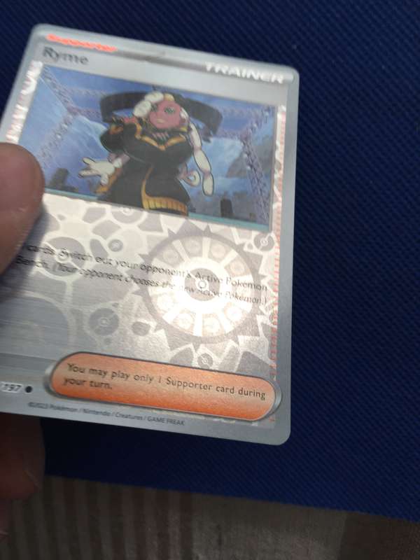 POKEMON TRADING CARD - SHINY CARD / FOIL CARD - RYME