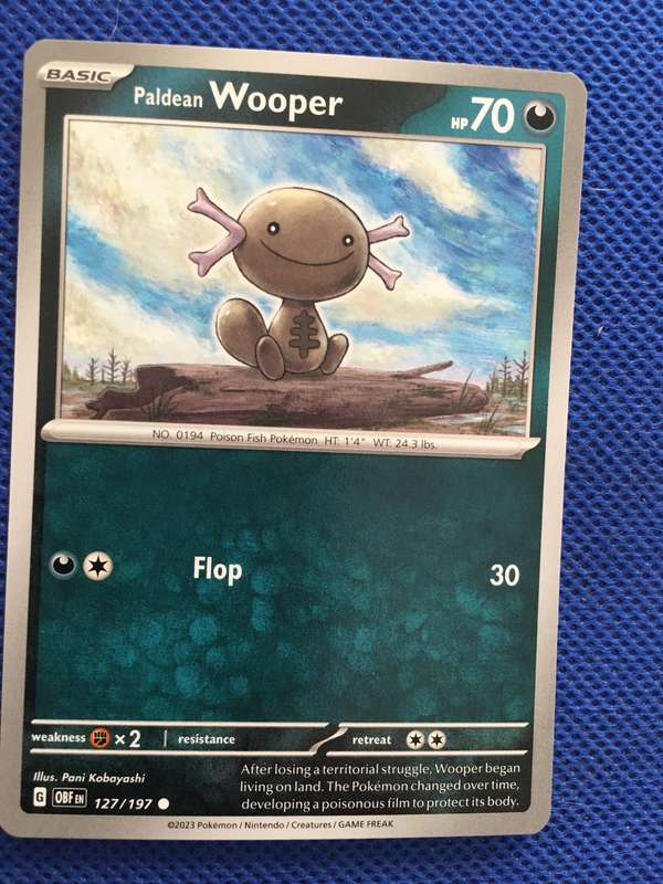 POKEMON TRADING CARD - PALDEAN WOOPER