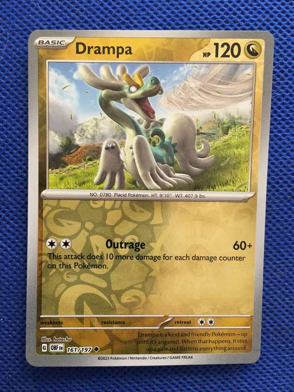 POKEMON TRADING CARD - DRAMPA / FOIL CARD / SHINY CARD