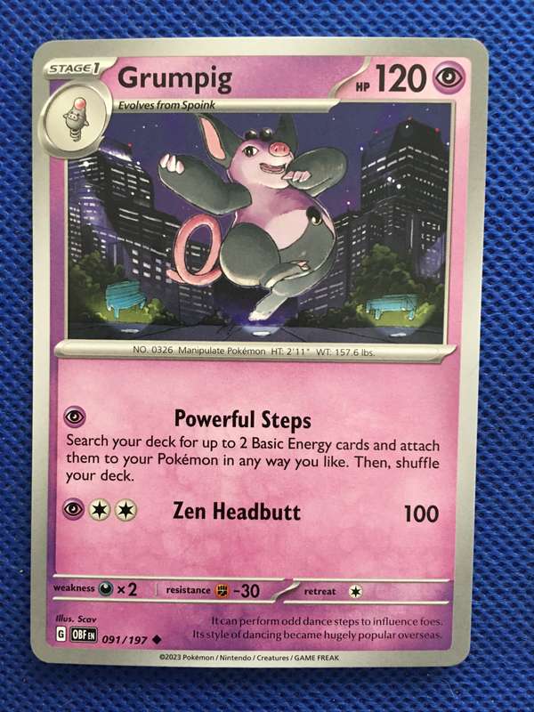 POKEMON TRADING CARD - GRUMPIG