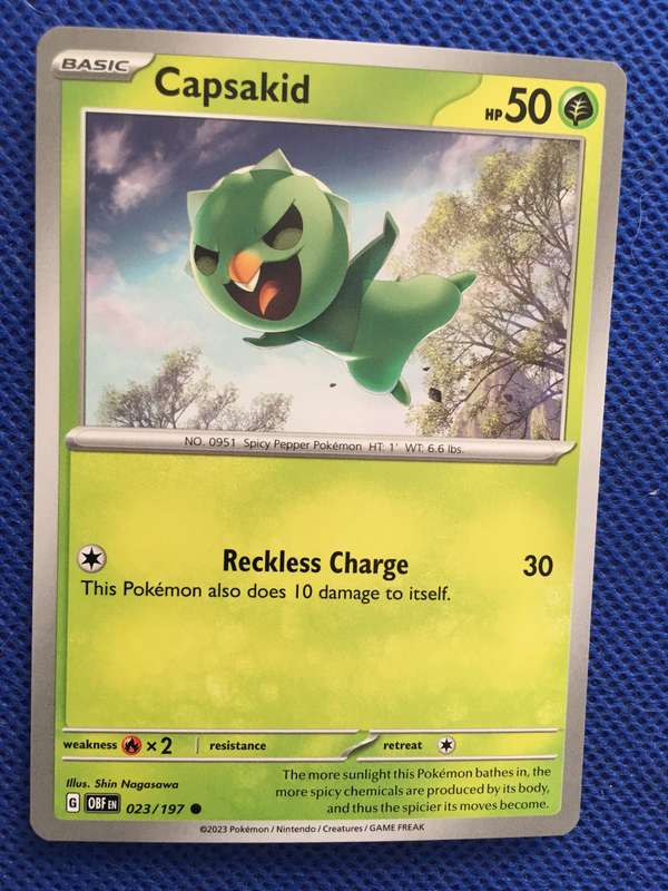POKEMON TRADING CARD - CAPSAKID
