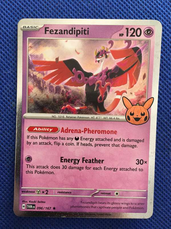 POKEMON TRADING CARD - FEZANDIPITI / FOIL CARD / SHINY CARD