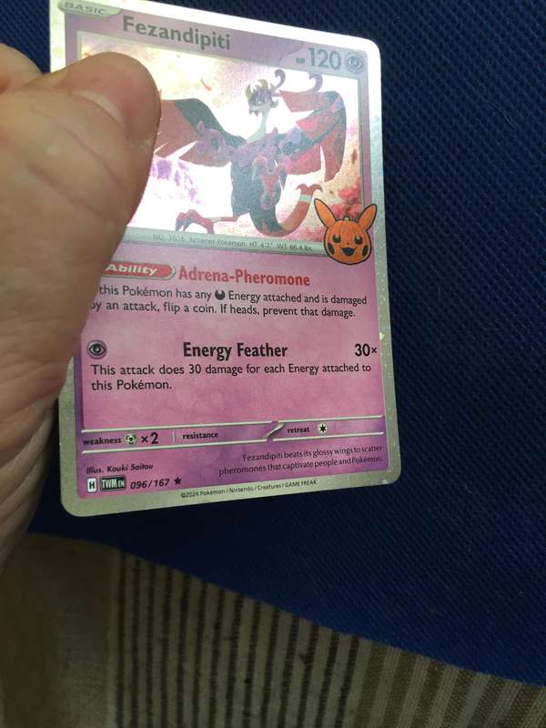 POKEMON TRADING CARD - FEZANDIPITI / FOIL CARD / SHINY CARD