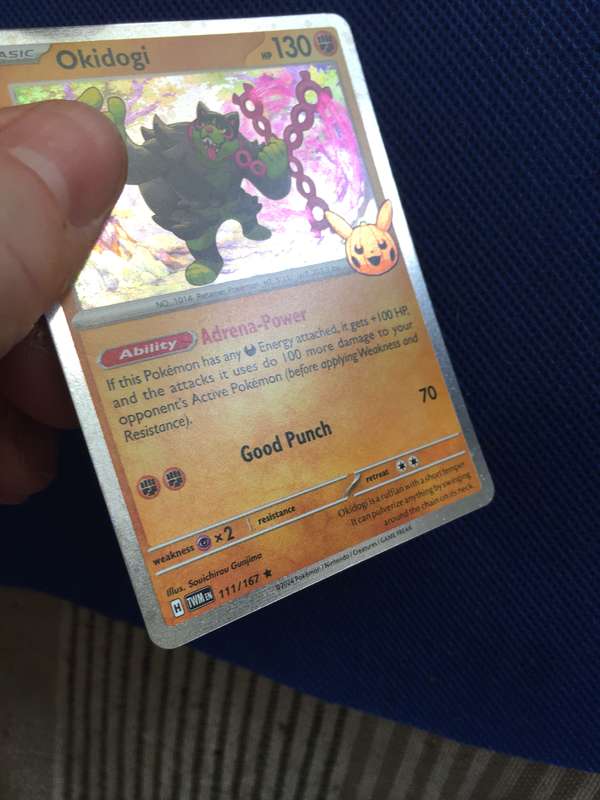 POKEMON TRADING CARD - OKIDOGI / FOIL CARD / SHINY