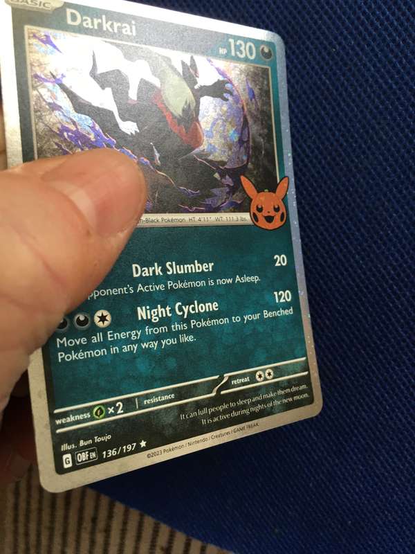 POKEMON TRADING CARD - DARKRAI /FOIL CARD / SHINY