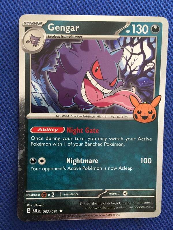 POKEMON TRADING CARD - GENGAR / FOIL CARD / SHINY