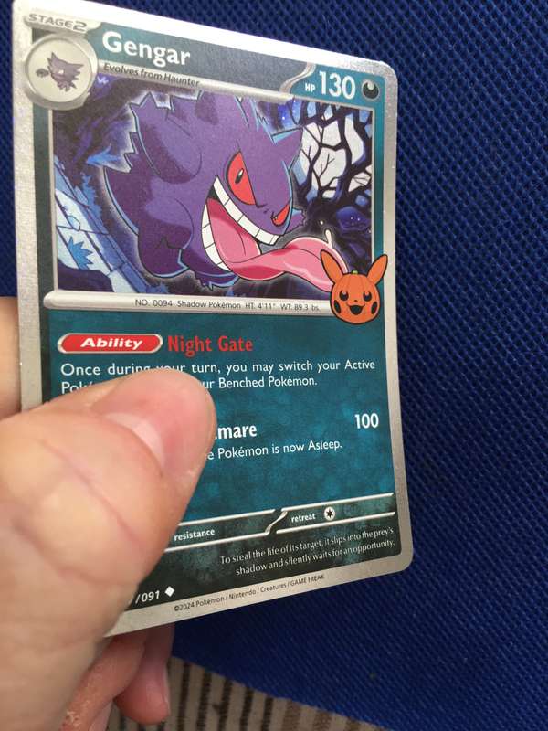 POKEMON TRADING CARD - GENGAR / FOIL CARD / SHINY