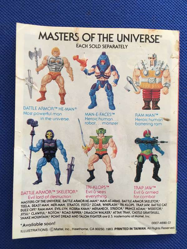 VINTAGE RARE - MINI COMIC - MASTERS OF THE UNIVERSE - 1983