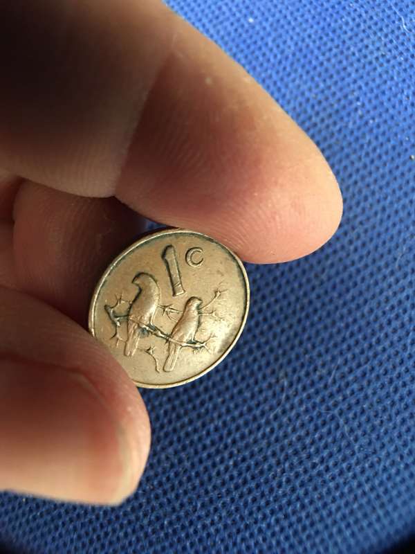 SOUTH AFRICA 1c COIN - JAN VAN RIEBEECK - AFRIKAANS
