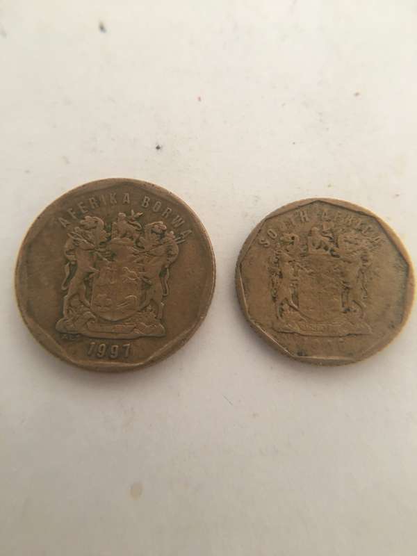 SOUTH AFRICA COIN LOT  20c and 10c  (6)