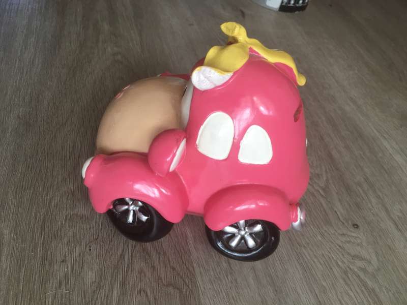 VINTAGE MONEY  BOX THE CARS  FROM DISNEY CARTOONS