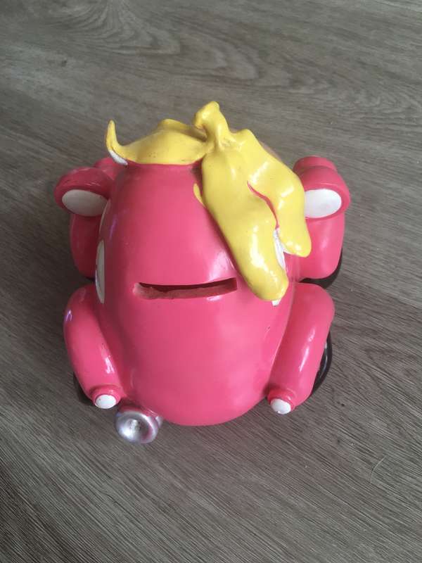VINTAGE MONEY  BOX THE CARS  FROM DISNEY CARTOONS