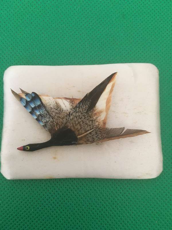 VINTAGE  PHEASANT BROOCH MADE OF FEATHERS