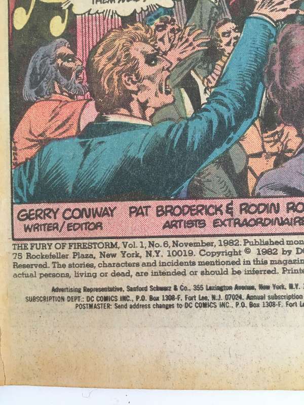 DC COMICS - THE FURY OF FIRESTORM THE NUCLEAR MAN - VOL. 1  NO. 6  -  1982