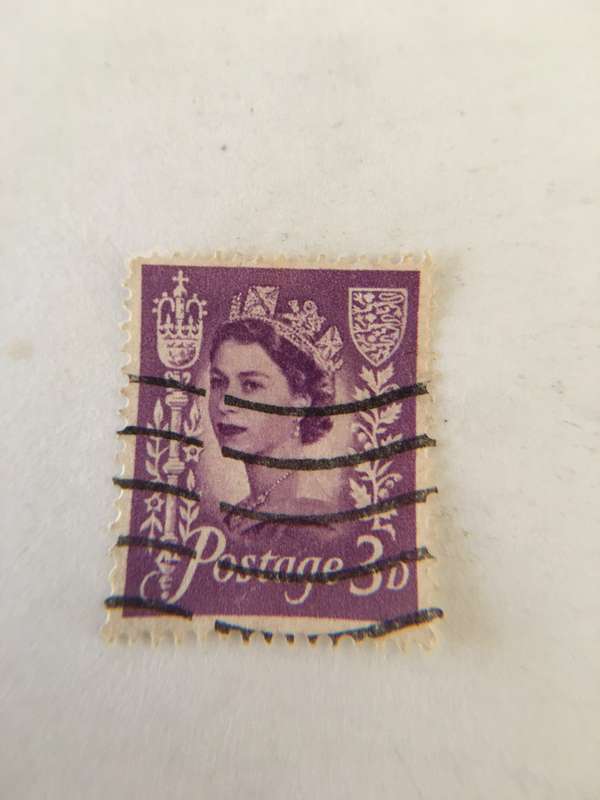 QUEEN ELIZABETH JERSEY  USED  3D STAMP