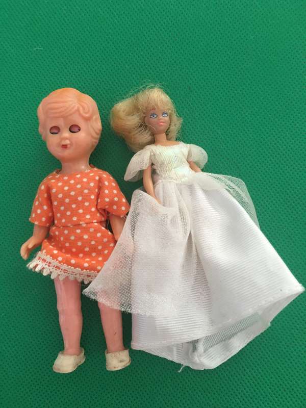 2 SMALL VINTAGE DOLLS