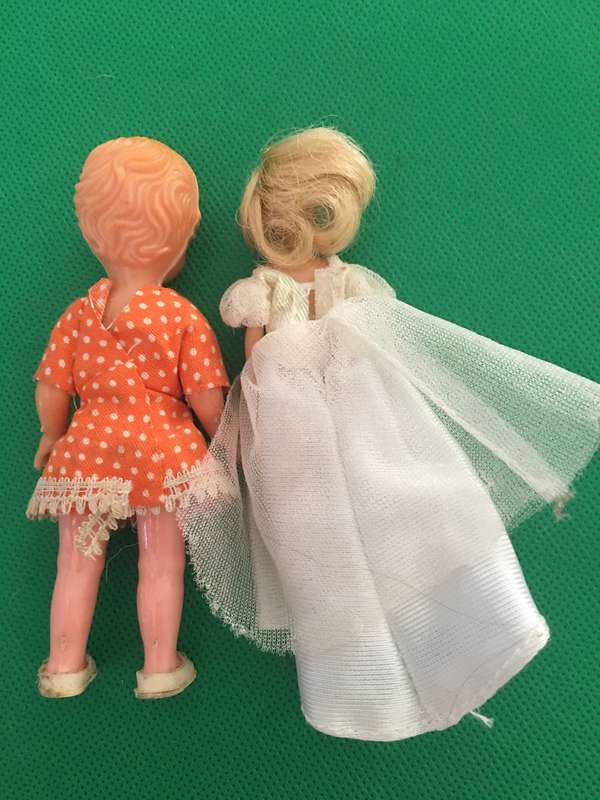 2 SMALL VINTAGE DOLLS