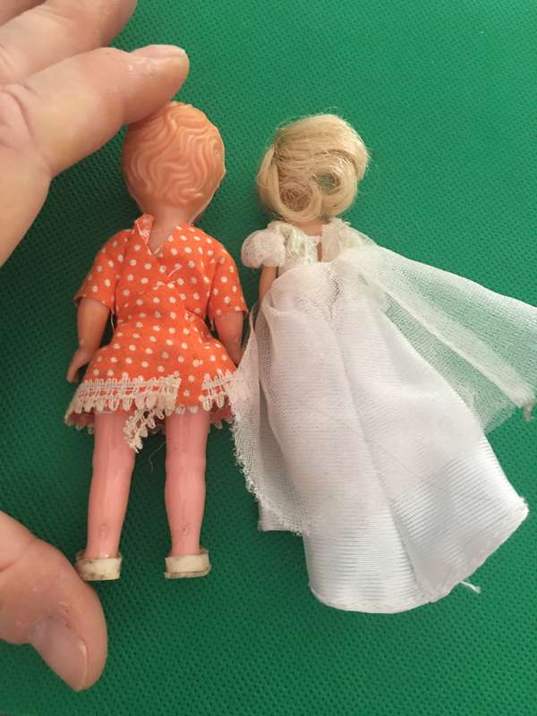2 SMALL VINTAGE DOLLS