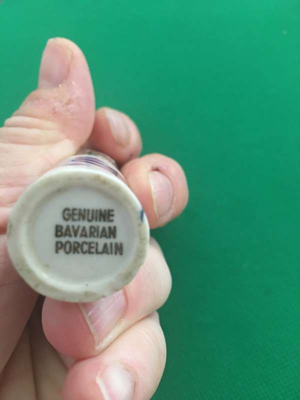 VINTAGE BAVARIAN PORCELAIN PERFUME BOTTLE