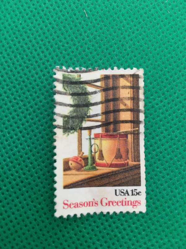 AMERICA USED 15c CHRISTMAS STAMP