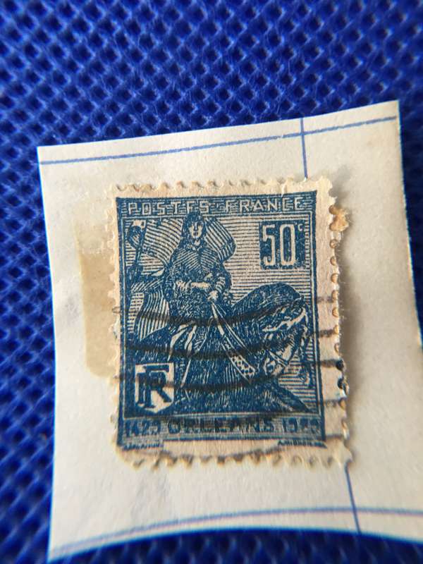 FRANCE JOAN OF ARC USED POSTAGE STAMP 1929