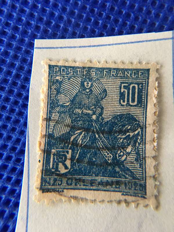 FRANCE JOAN OF ARC USED POSTAGE STAMP 1929