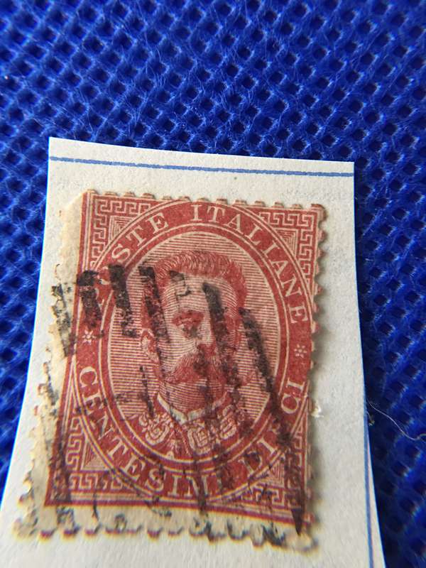 ITALY USED  KING UMBRO  POSTAGE STAMP