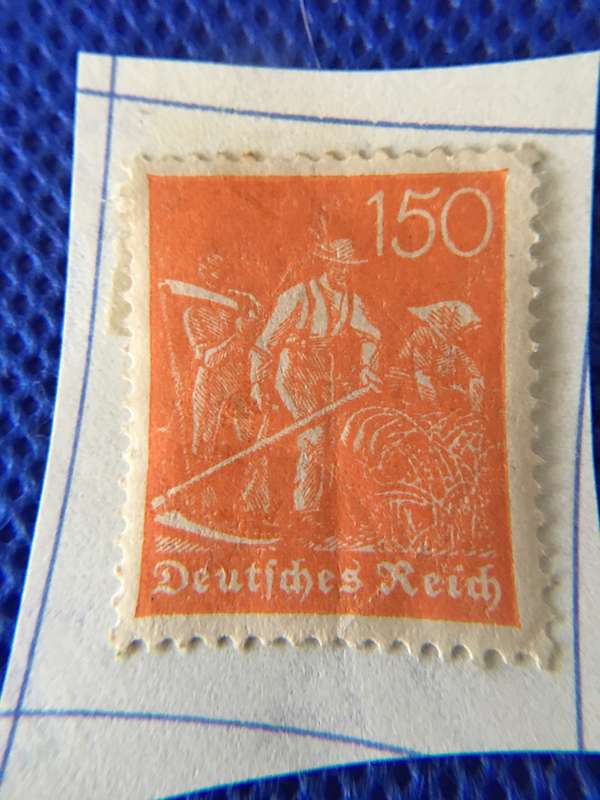 GERMANY REICH UNUSED 150 POSTAGE STAMP