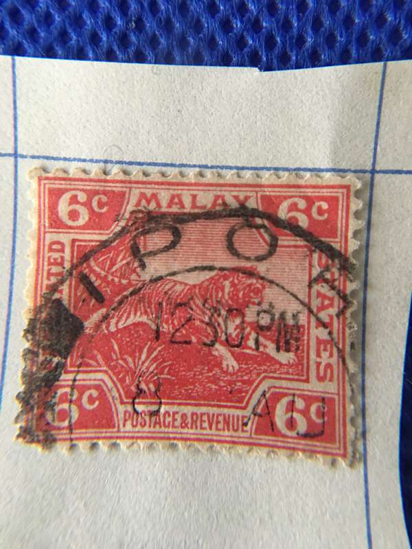 MALAYSIA 6c USED STAMP