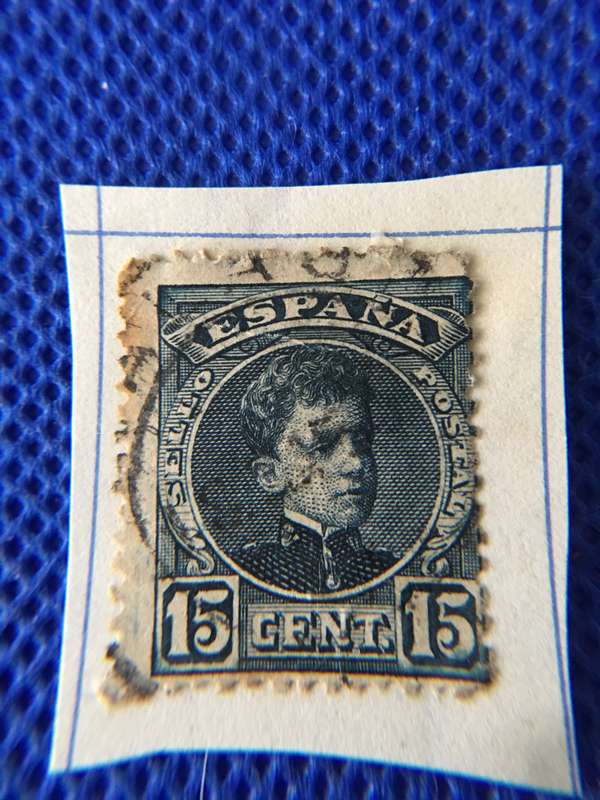 SPAIN KING ALFONSO USED STAMP