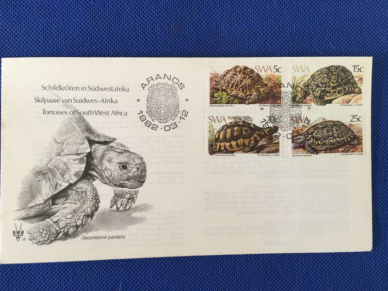 NAMIBIA FIRST DAY COVER - TORTOISES