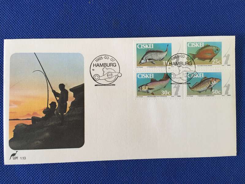 CISKEI FIRST DAY COVER - FISHING