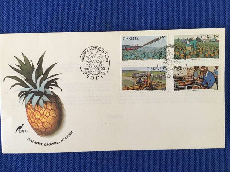 CISKEI FIRST DAY COVER PINEAPPLE GROWING
