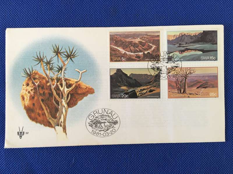 NAMIBIA FIRST DAY COVER - FEVER TREE FIRST DAY COVER
