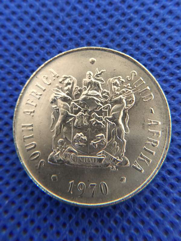 SOUTH AFRICA - COIN LOT R5 INAUGURATION - 50c  20c  5c  1c  5c  1/2c all crested  -  (A16)