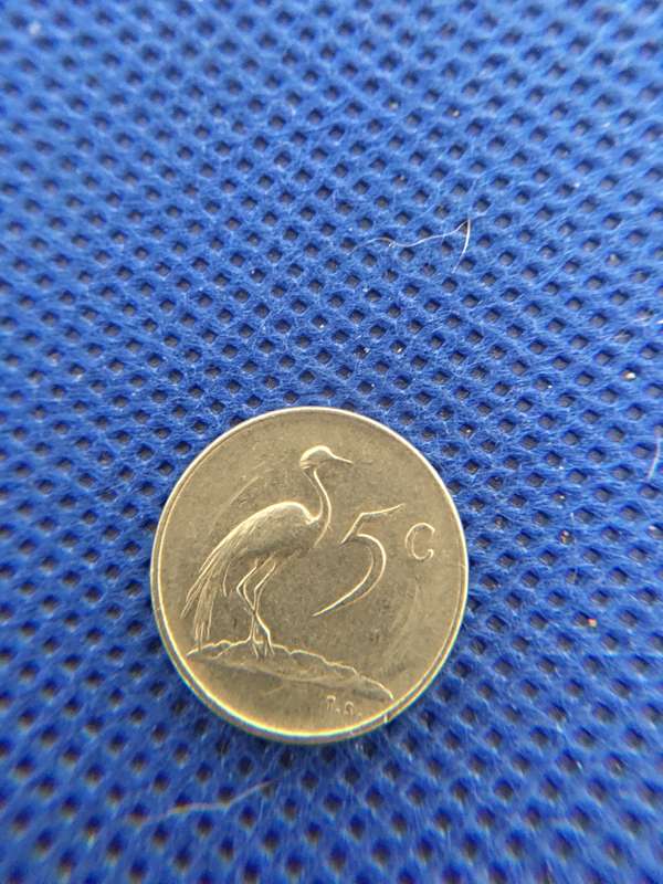 SOUTH AFRICA - COIN LOT R5 INAUGURATION - 50c  20c  5c  1c  5c  1/2c all crested  -  (A16)