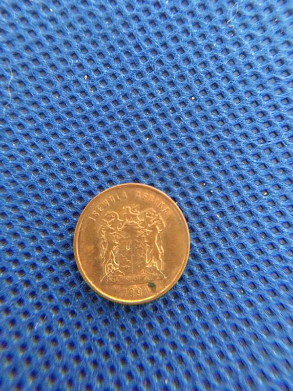 SOUTH AFRICA - COIN LOT R5 INAUGURATION - 50c  20c  5c  1c  5c  1/2c all crested  -  (A16)