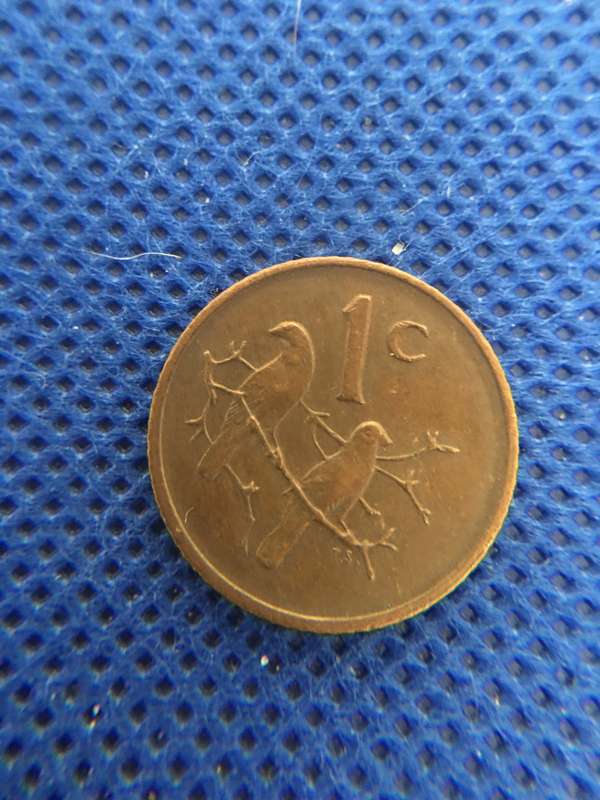 SOUTH AFRICA PRESIDENT SWART 1c COIN  - 1976