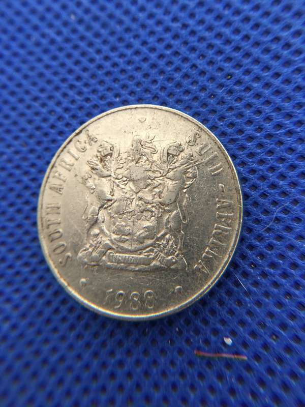SOUTH AFRICA LOT OF 4 COINS - 1c  2c  5c  50c  all crested