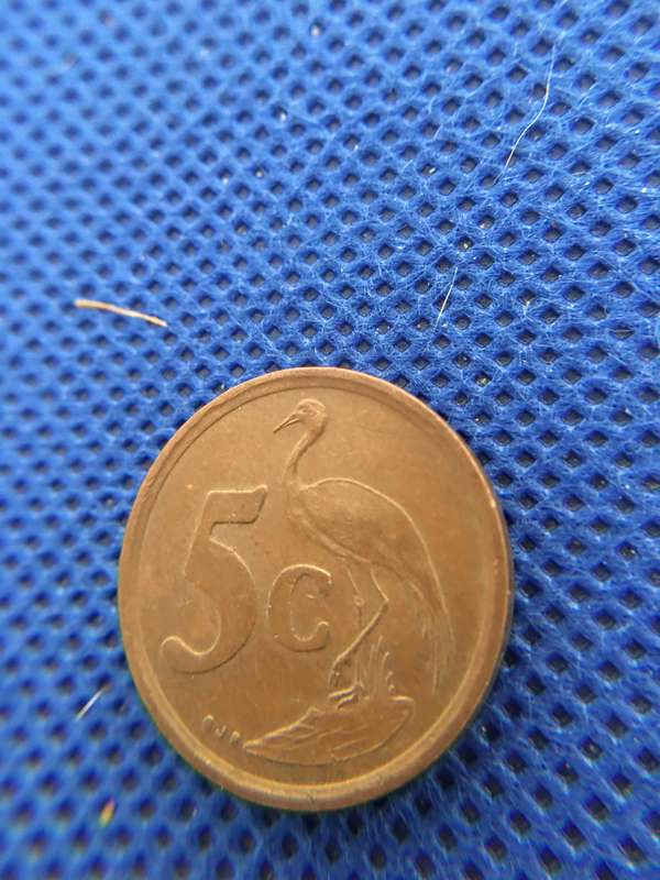 SOUTH AFRICA LOT OF 4 COINS - 1c  2c  5c  50c  all crested