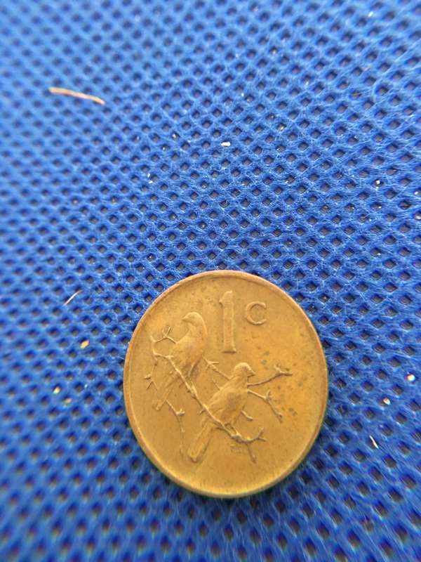 SOUTH AFRICA LOT OF 4 COINS - 1c  2c  5c  50c  all crested