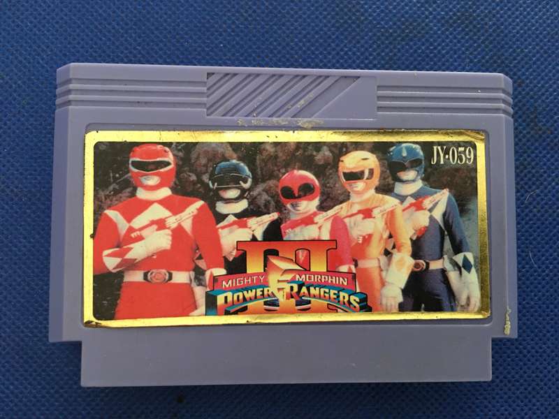 VINTAGE POWER RANGERS GAME  CARTRIDGE
