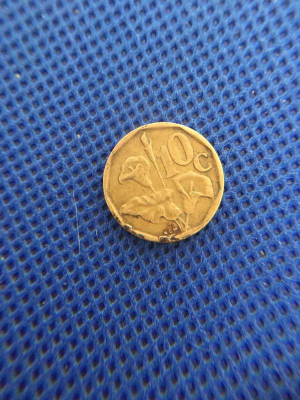 SOUTH AFRICA LOT OF 5 COINS (4)  R5 - 50c 5c 20c 10c